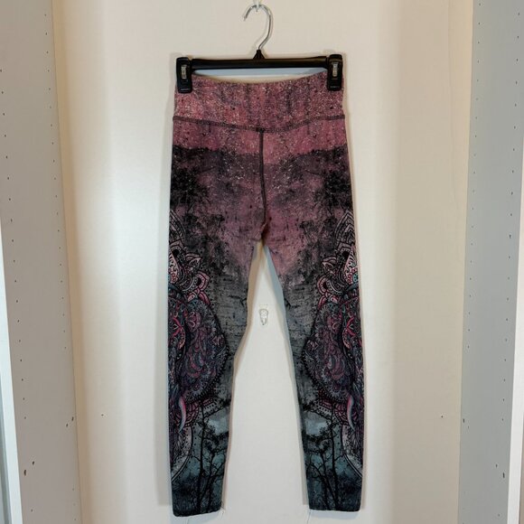 Boho Mandala Print High-Waisted Leggings | Size Small - Picture 5 of 11